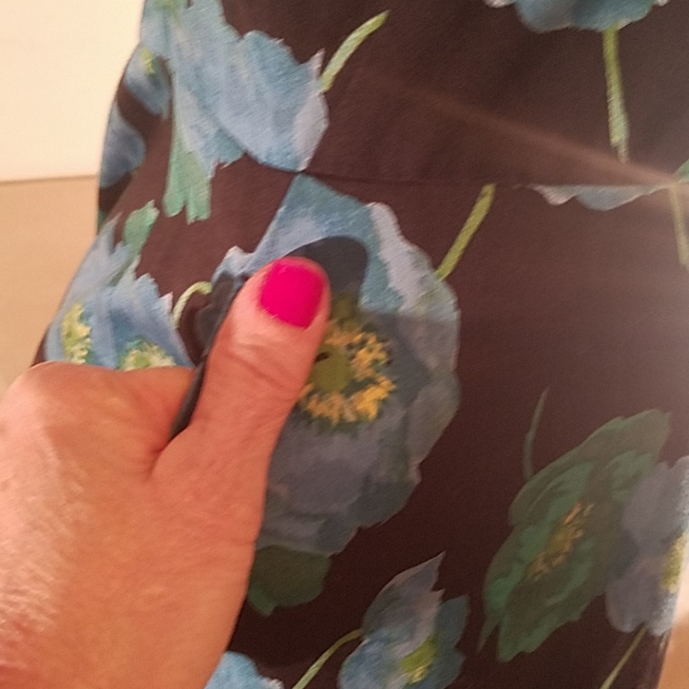 Loft Ann Taylor dress blue and black - Picture 2 of 8